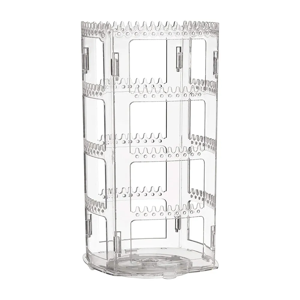 Rotatable Earring Holder Organizer Foldable Necklace Organizer Jewelry Holder Earring Display Stand