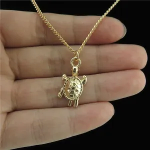 Save Sea Turtle Jewelry | Sea Turtle Necklace Gold Choker