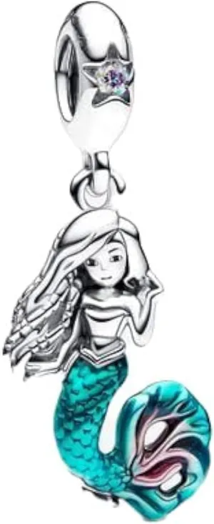 Sea Mermaid Charms Compatible for Pandora Bracelets 2023 and Necklaces for Women 925 Sterling Silver Jewelry Women's Bead Charms,Birthday Gifts