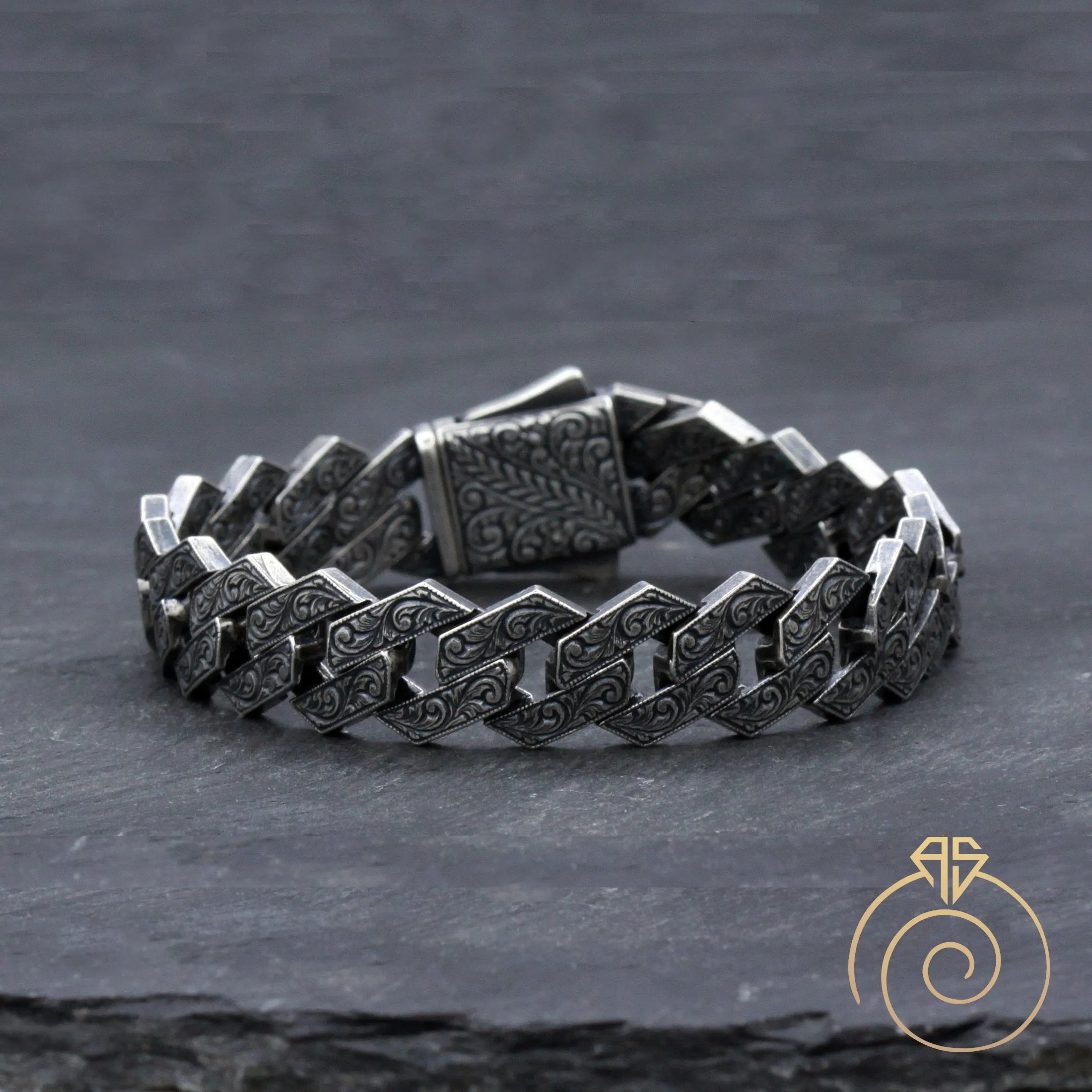 Silver Curb Chain Bracelet