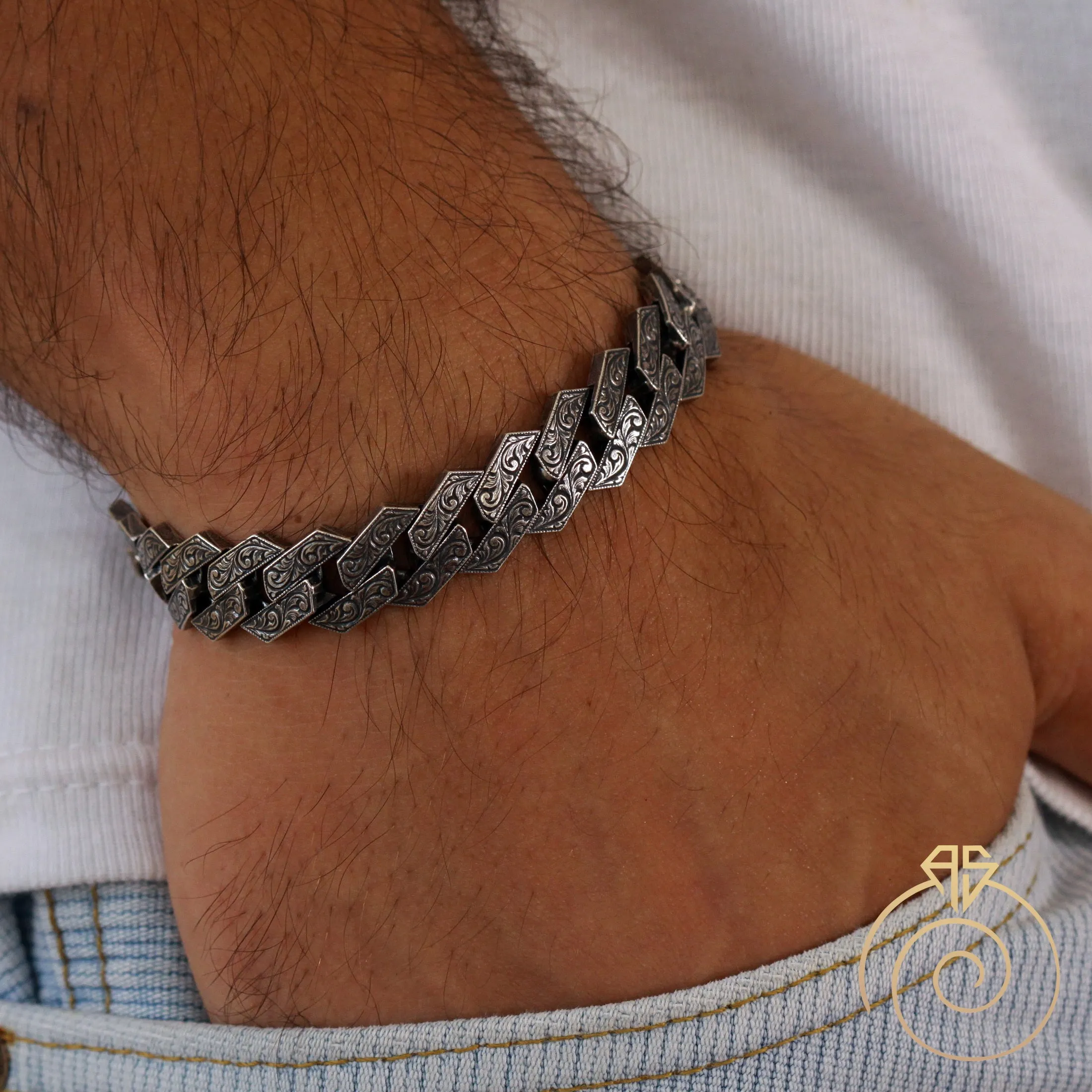 Silver Curb Chain Bracelet