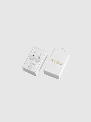 Silver Plain Heart Earrings