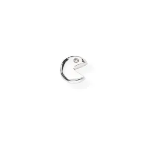 Single Earring Silver PacMan | Amen