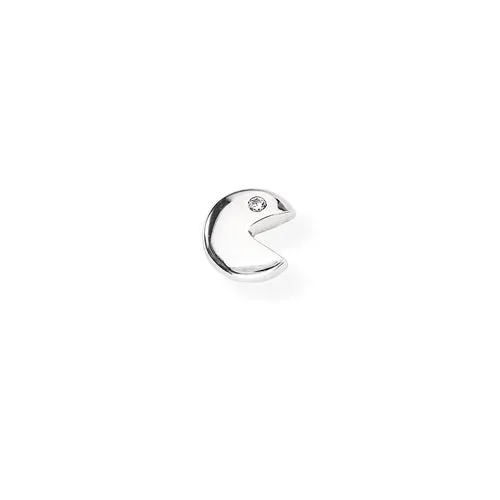 Single Earring Silver PacMan | Amen