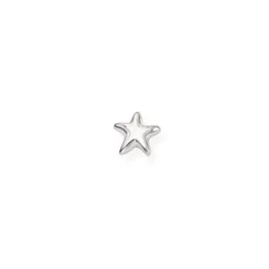 Single Smooth Star Earring Silver | Amen