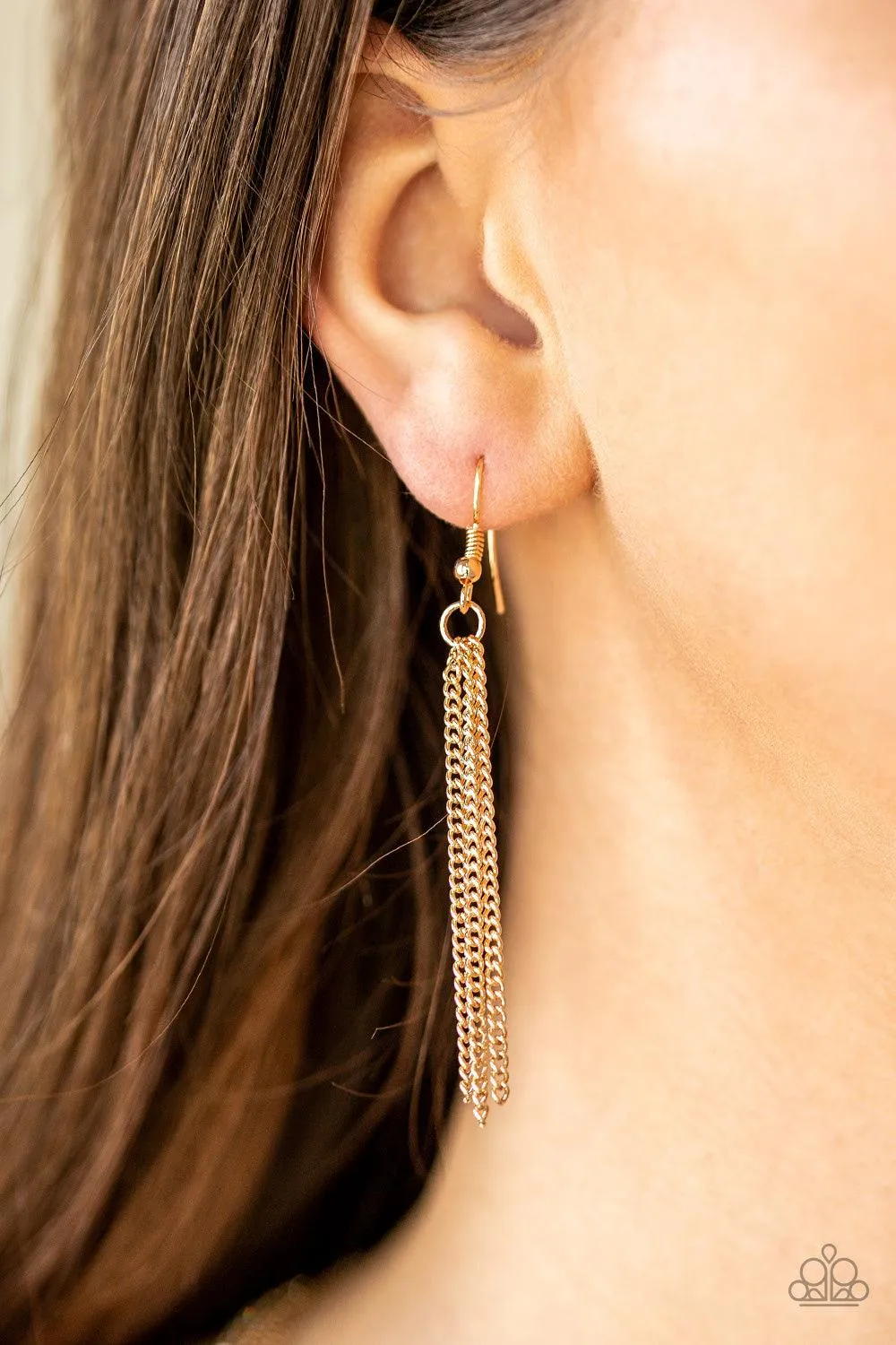SLEEK and Destroy - Gold Necklace-Paparazzi
