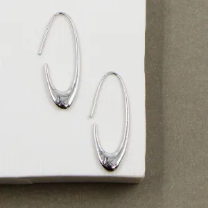 Sleek C shape contemporary earrings
