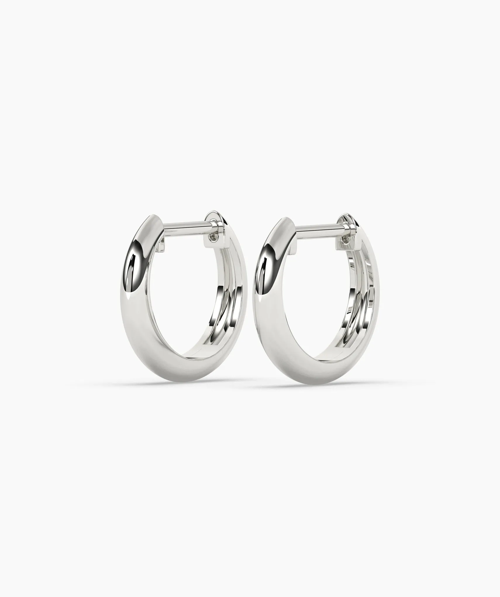 Sleek Elegance Gold Hoops