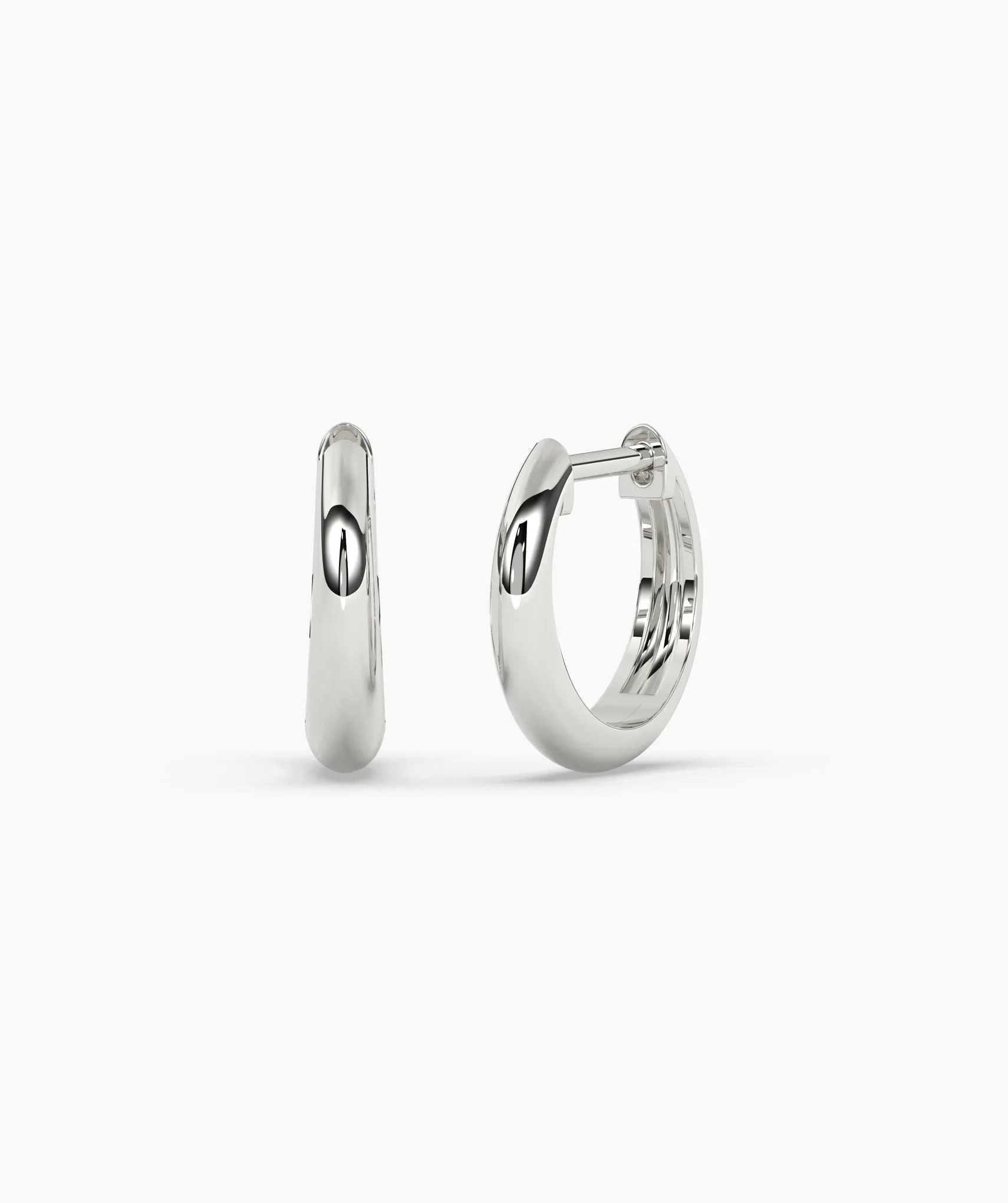 Sleek Elegance Gold Hoops
