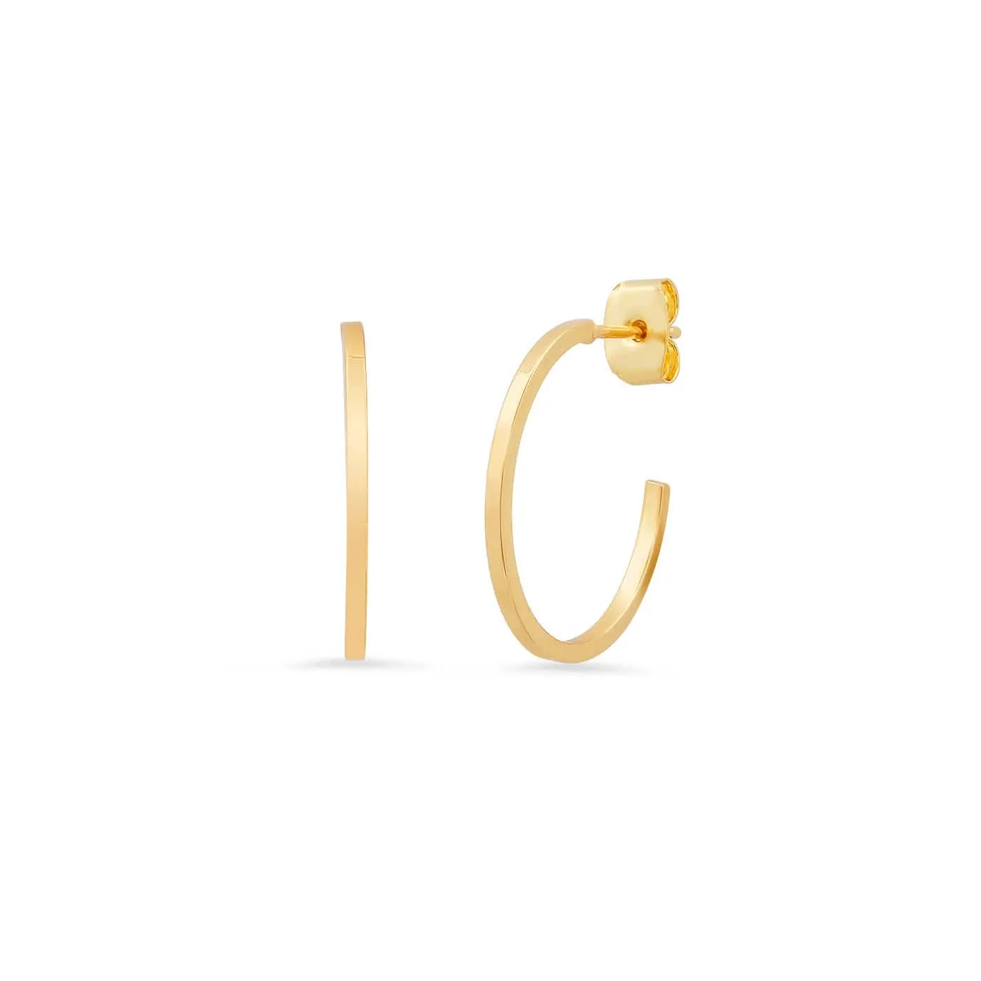 Sleek Small Gold Hoop