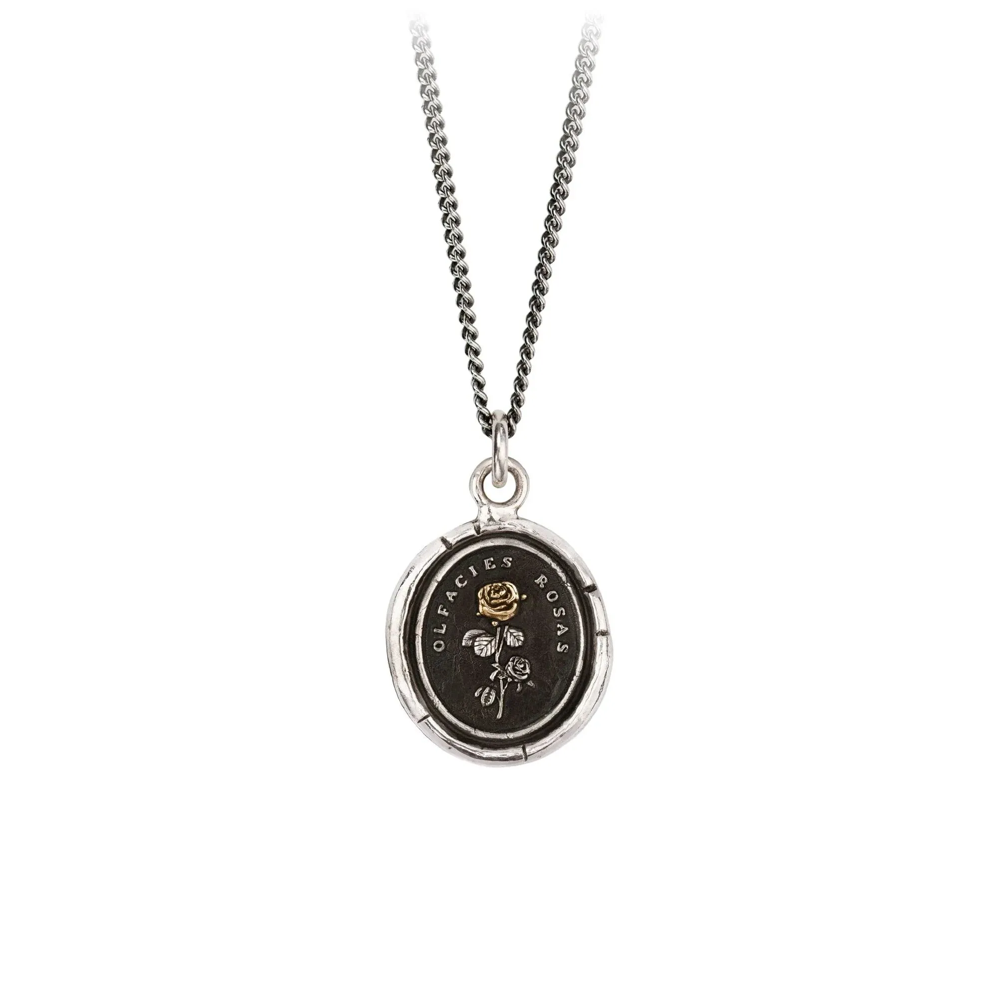 Slow Down 14K Gold on Silver Talisman | Pyrrha