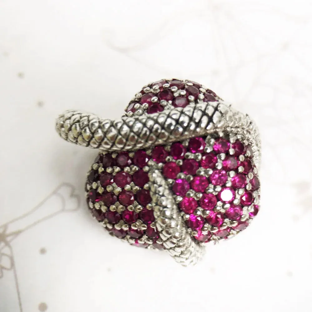 Snake with Heart Pendant