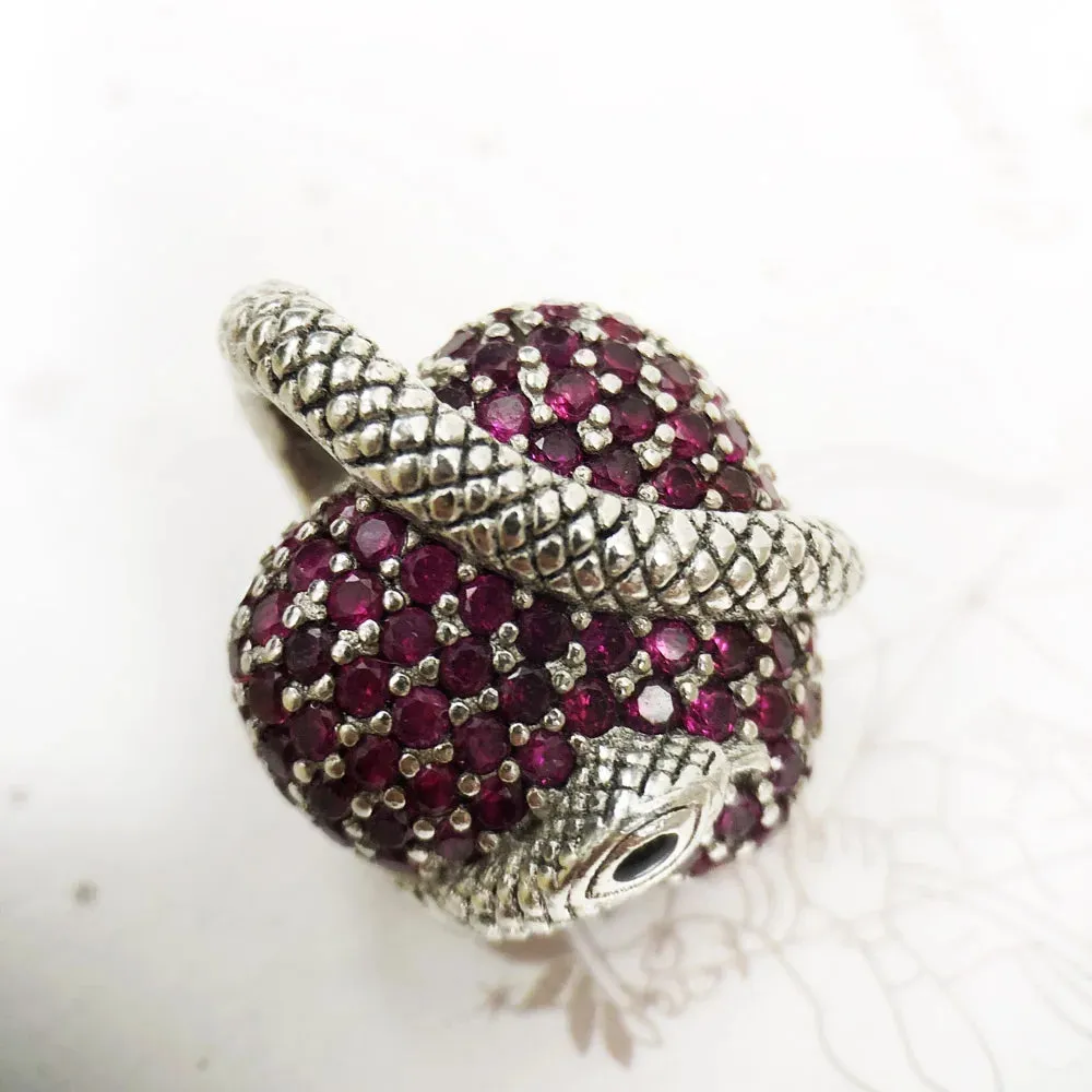 Snake with Heart Pendant