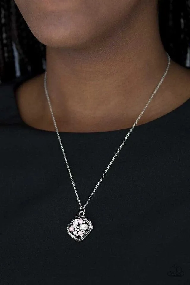 Speaking Of Timeless - Pink Pearl Necklace-Paparazzi