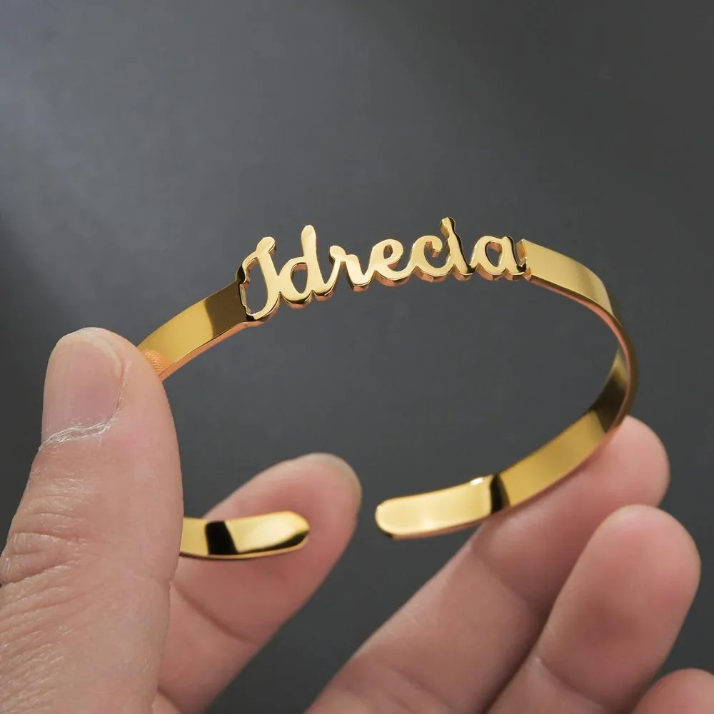 Special Customized Name Stylish Bangle Bracelets