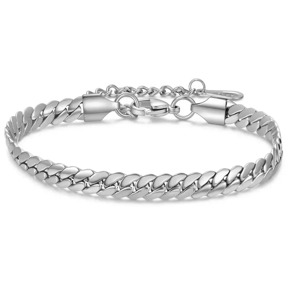 Stainless Steel Miami Chunky Link Chain Bracelets