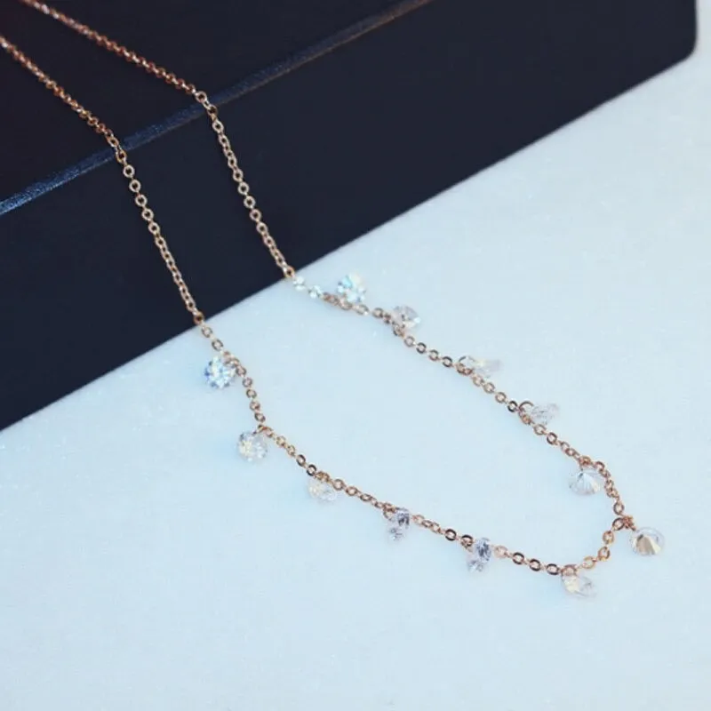 Sterling Silver Exquisite Crystal Zircon Pendant