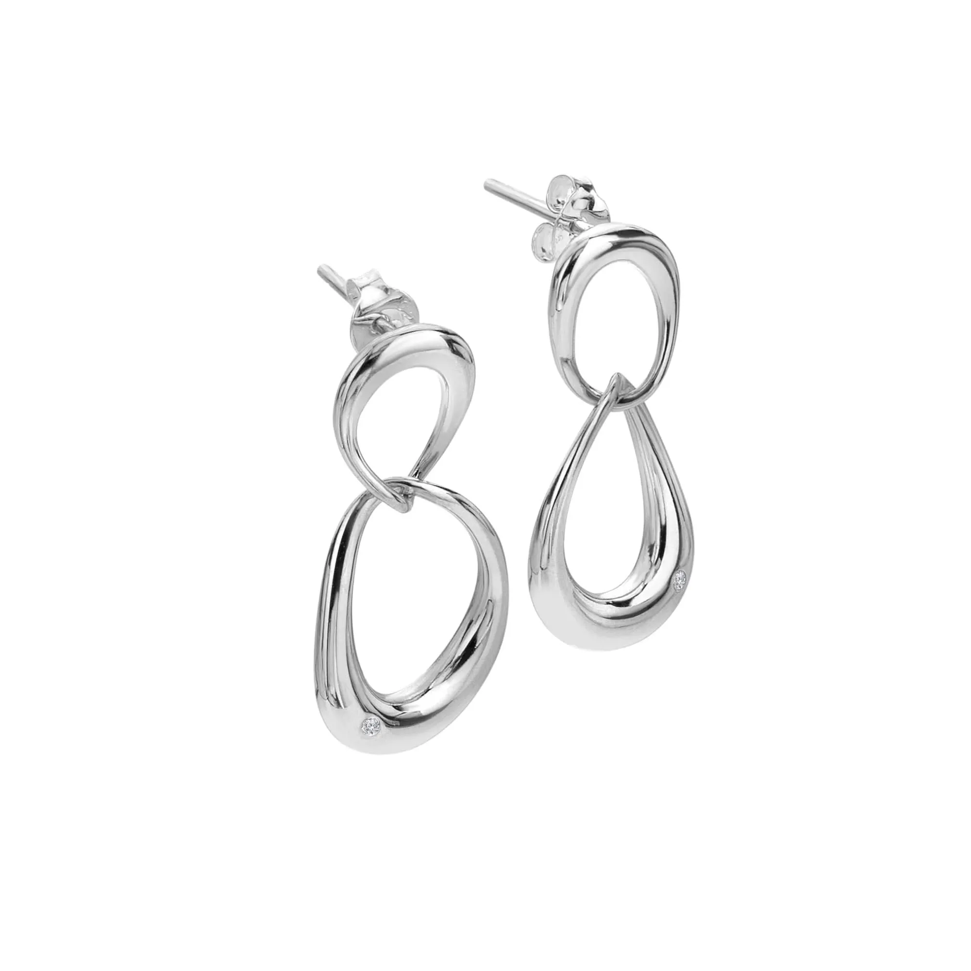Sterling Silver Sleek Earring DE806