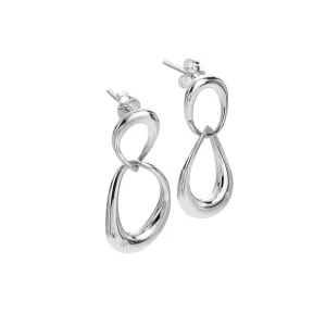 Sterling Silver Sleek Earring DE806