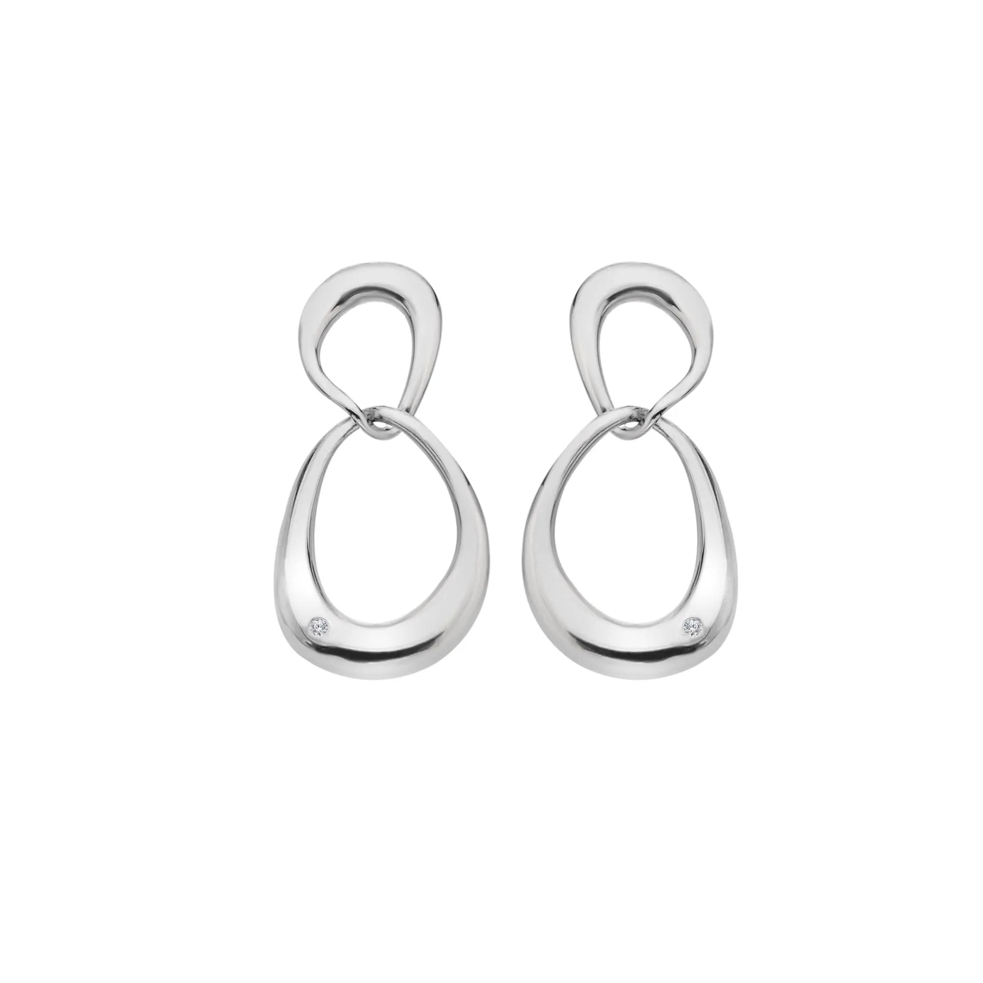 Sterling Silver Sleek Earring DE806