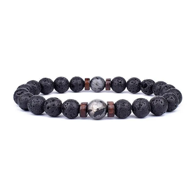 Stylish volcanic stone bracelet for Men & Women