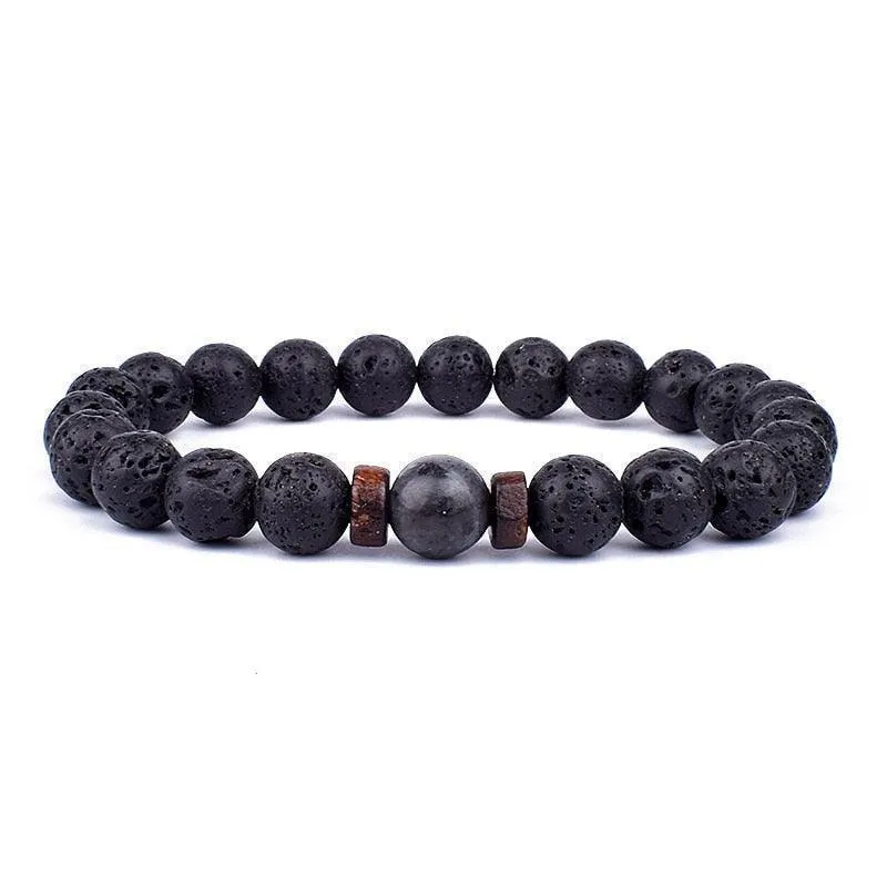 Stylish volcanic stone bracelet for Men & Women