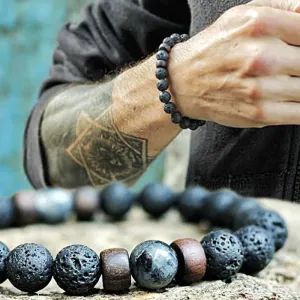 Stylish volcanic stone bracelet for Men & Women