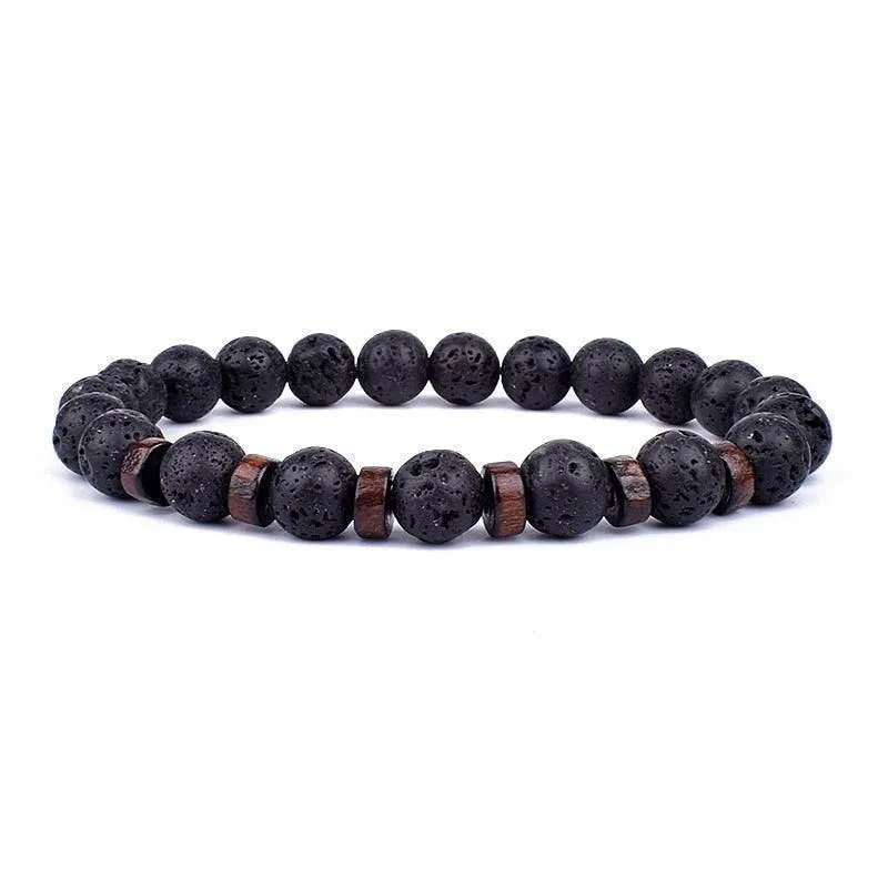 Stylish volcanic stone bracelet for Men & Women