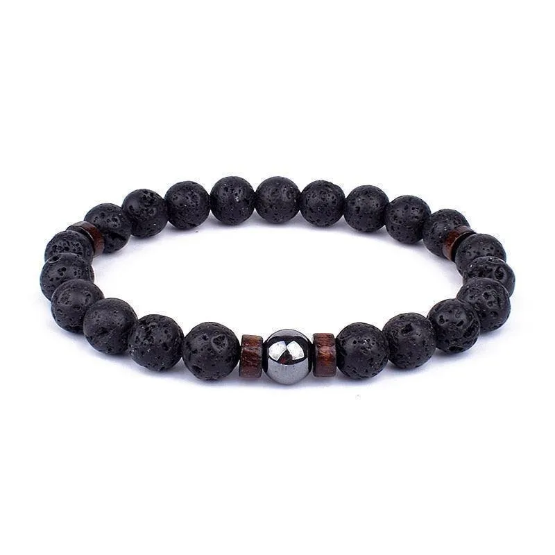 Stylish volcanic stone bracelet for Men & Women