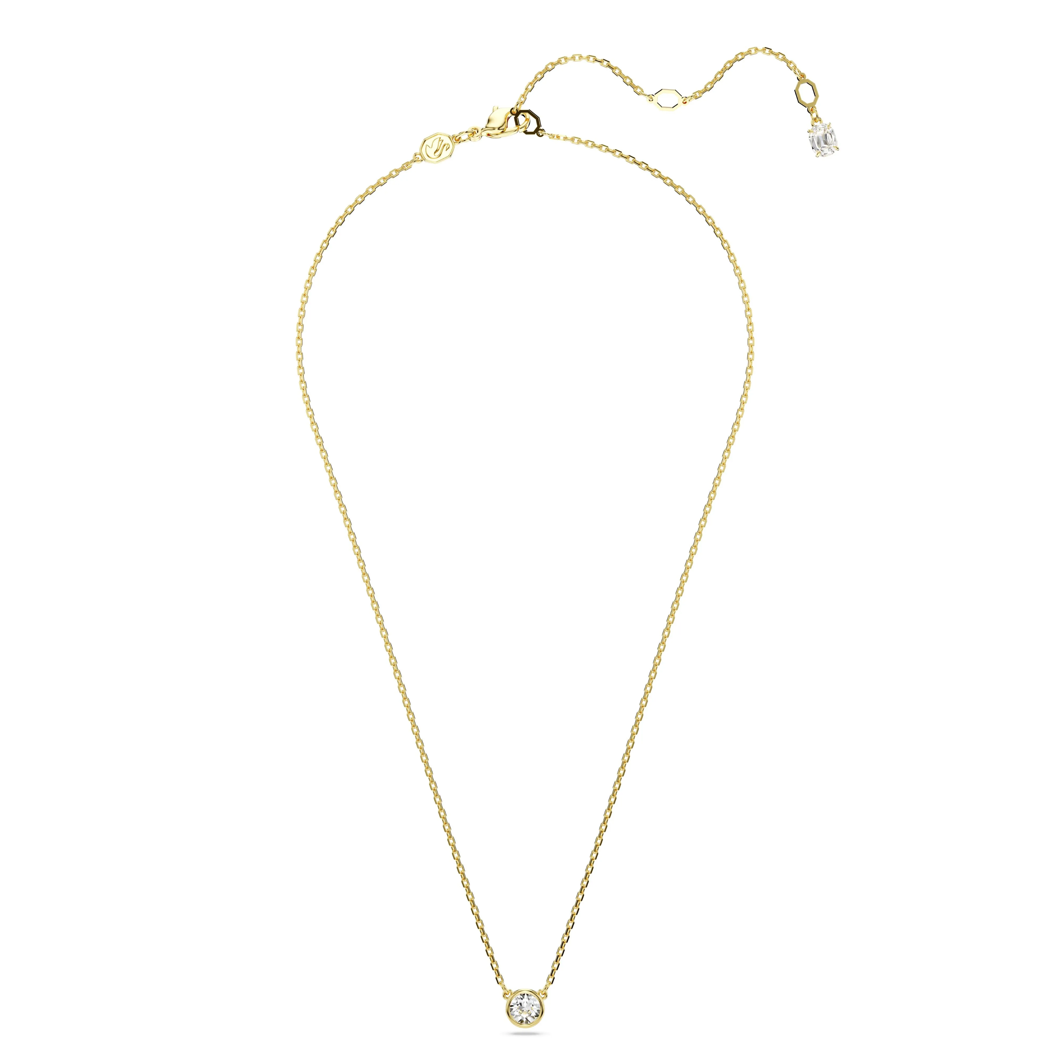 Swarovski Gold Tone Imber Round Cut Necklace