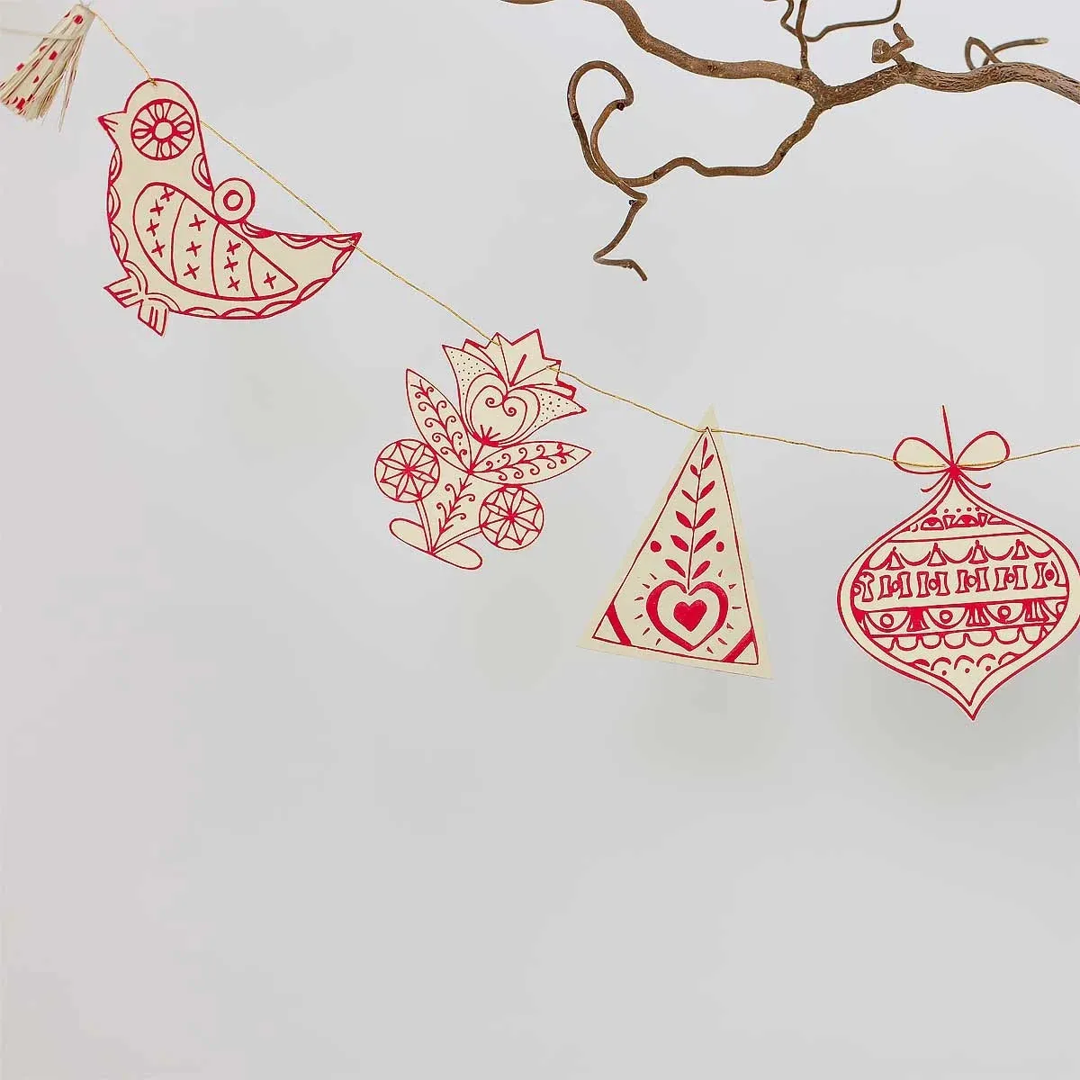 Swedish Pendants Folklore Garland