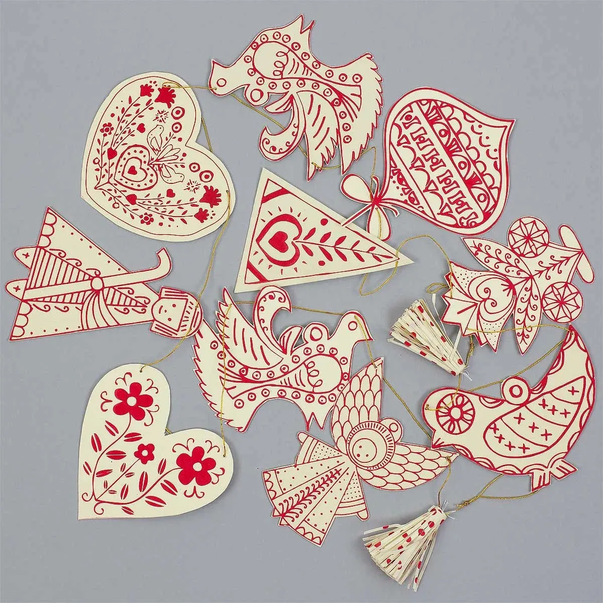 Swedish Pendants Folklore Garland