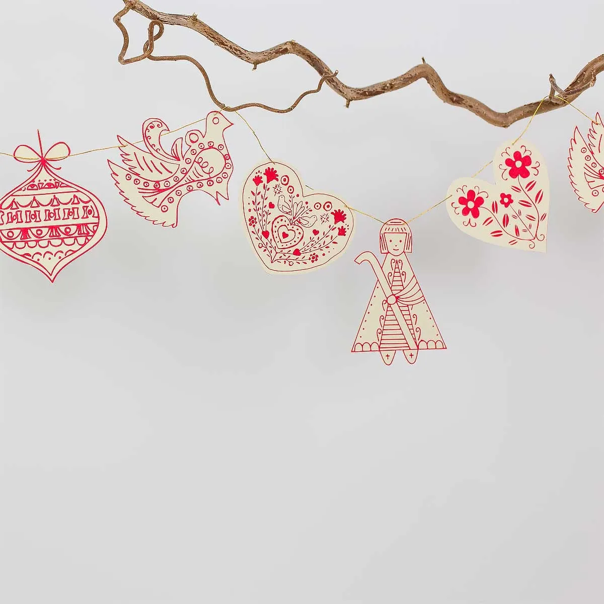 Swedish Pendants Folklore Garland