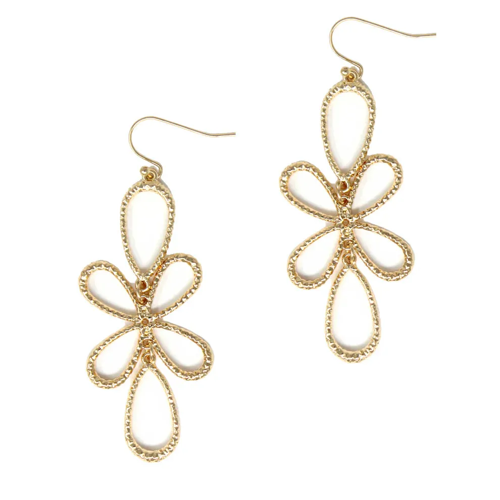 Textured Teardrop Earrings
