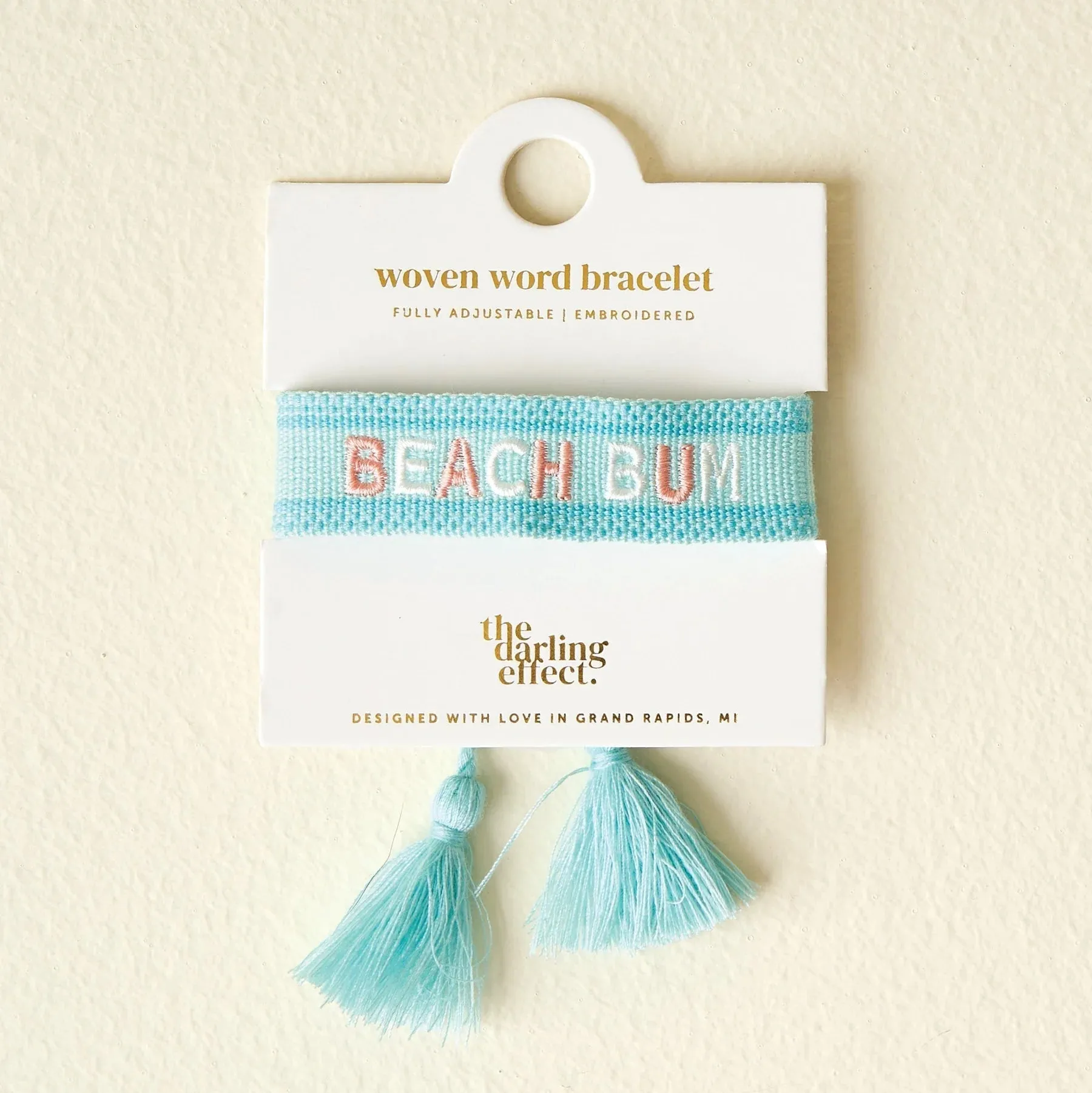 The Darling Effect - Fun In The Sun Adjustable Woven Bracelet - Beach Bum (Add-On)