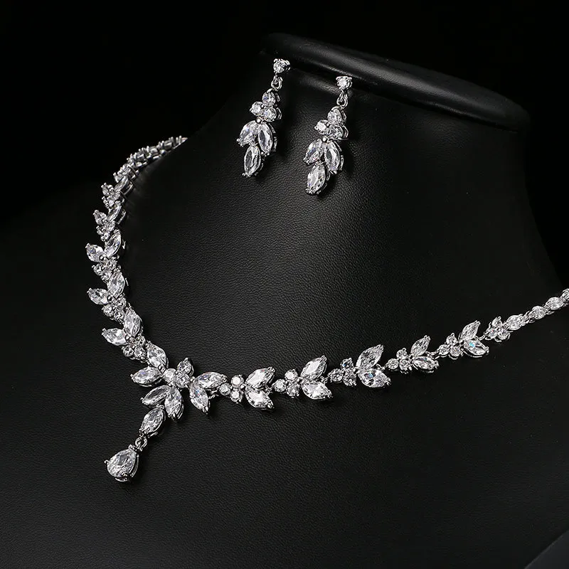 The Enchanting Zircon Bridal Set for Timeless Elegance