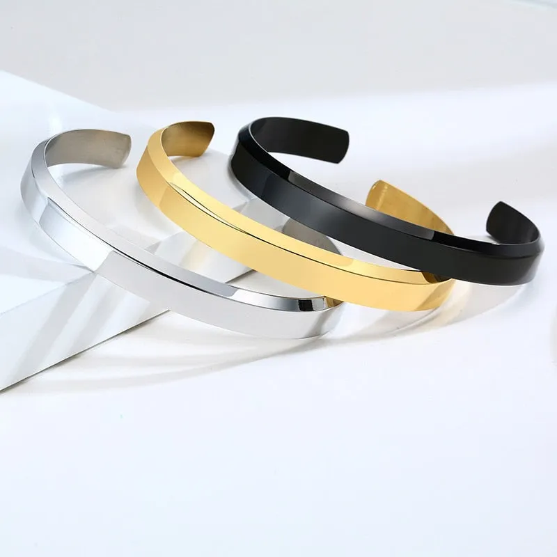 Thin Stainless Steel Bangle Bracelet,  Gifts for Him, Father's Day Gifts