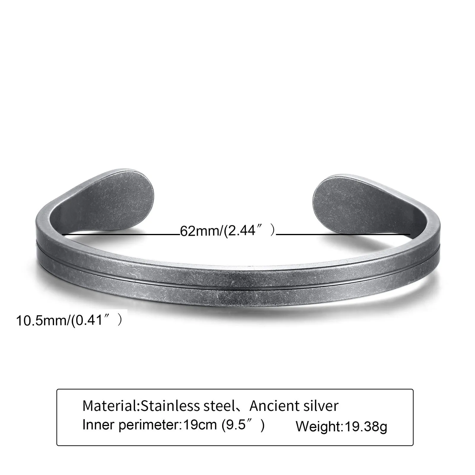 Thin Stainless Steel Bangle Bracelet,  Gifts for Him, Father's Day Gifts