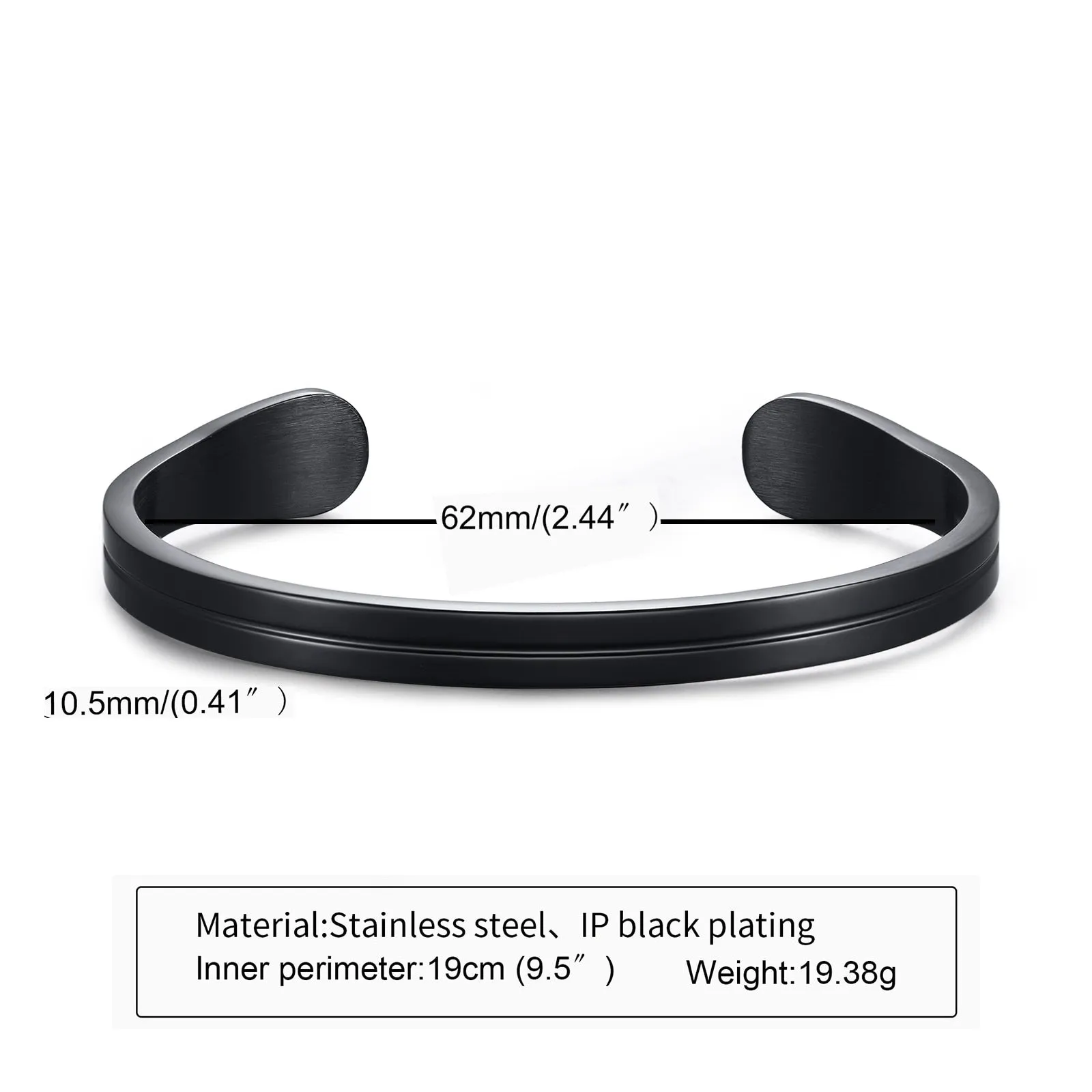 Thin Stainless Steel Bangle Bracelet,  Gifts for Him, Father's Day Gifts