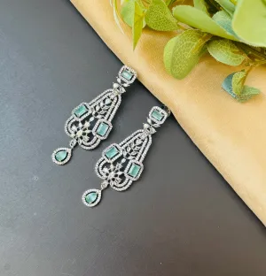 Timeless American Diamond Drop Earrings – Ideal for Party and Events