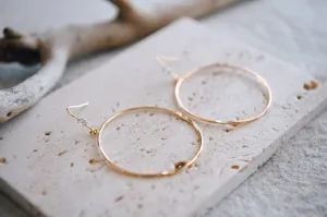Timeless CZ or Shell Gold Plated Hoop Earrings