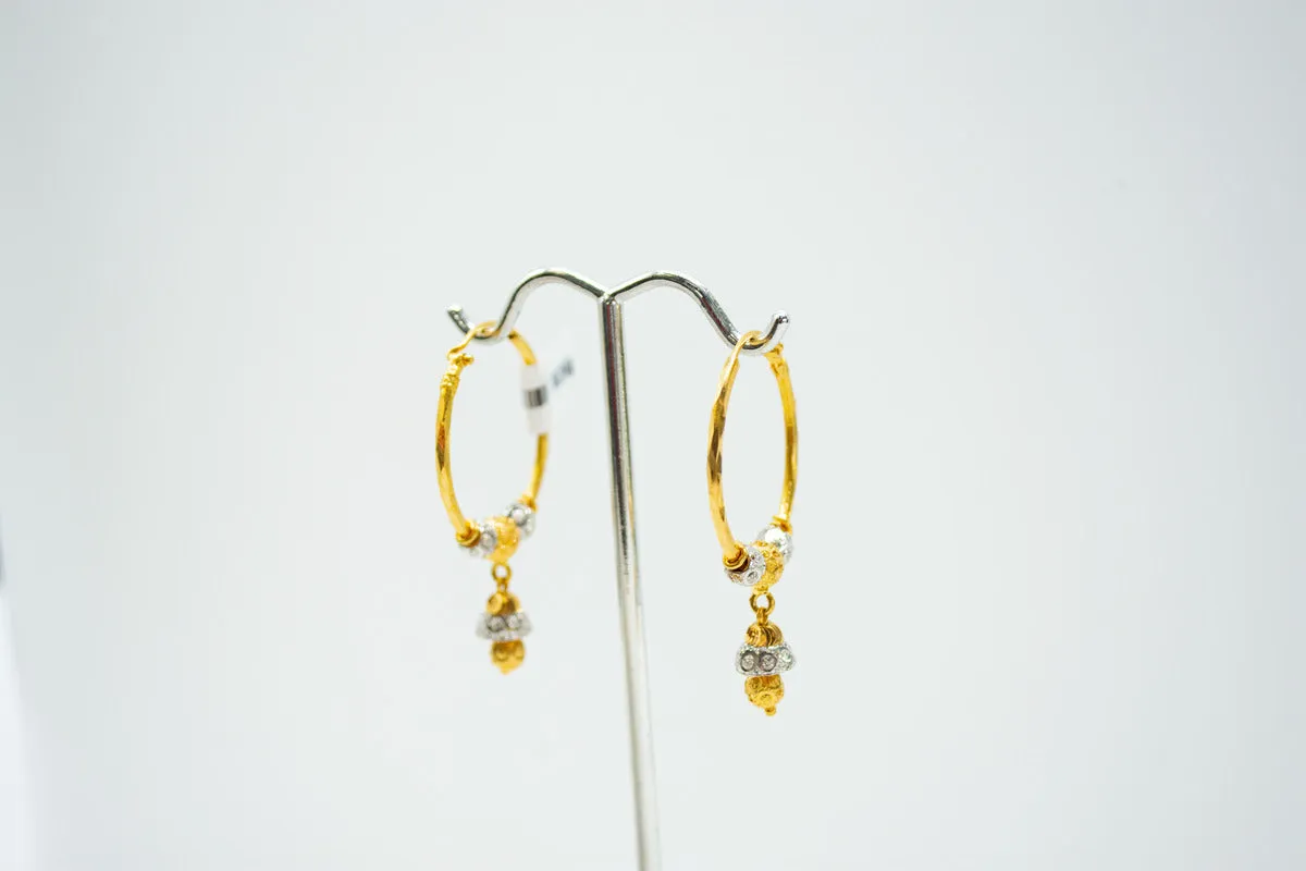 Timeless golden hoop earrings