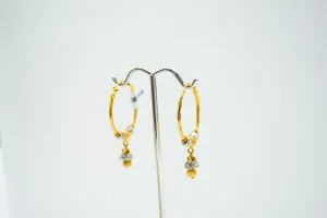 Timeless golden hoop earrings
