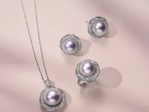 Timeless Pearl Crystal Swirl Stud Earrings -Lustrous and Radiant