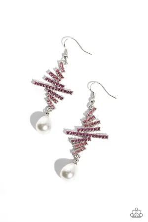Timeless Tapestry - Pink Paparazzi Earring