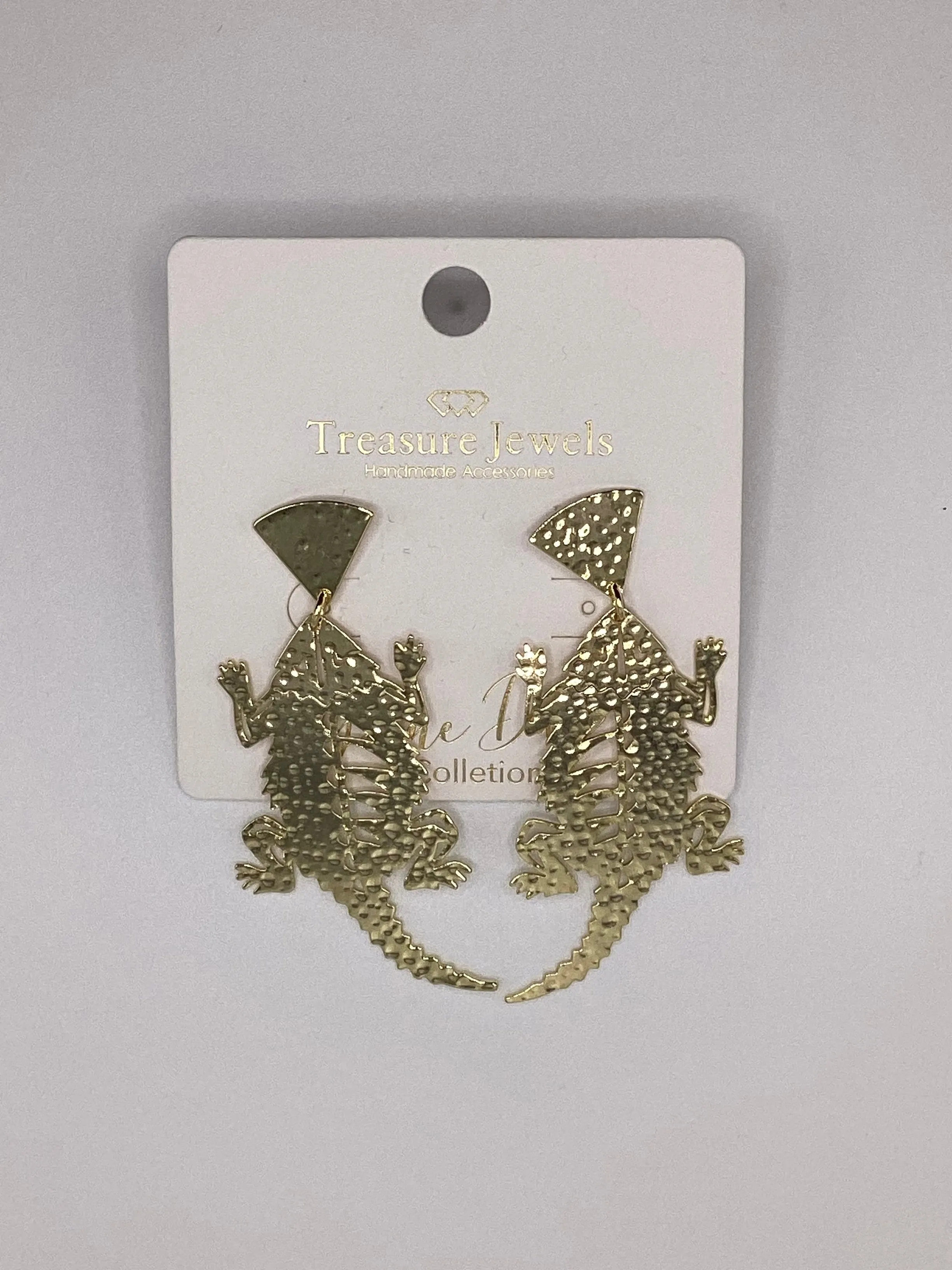 TJ - Frog Gold Earrings