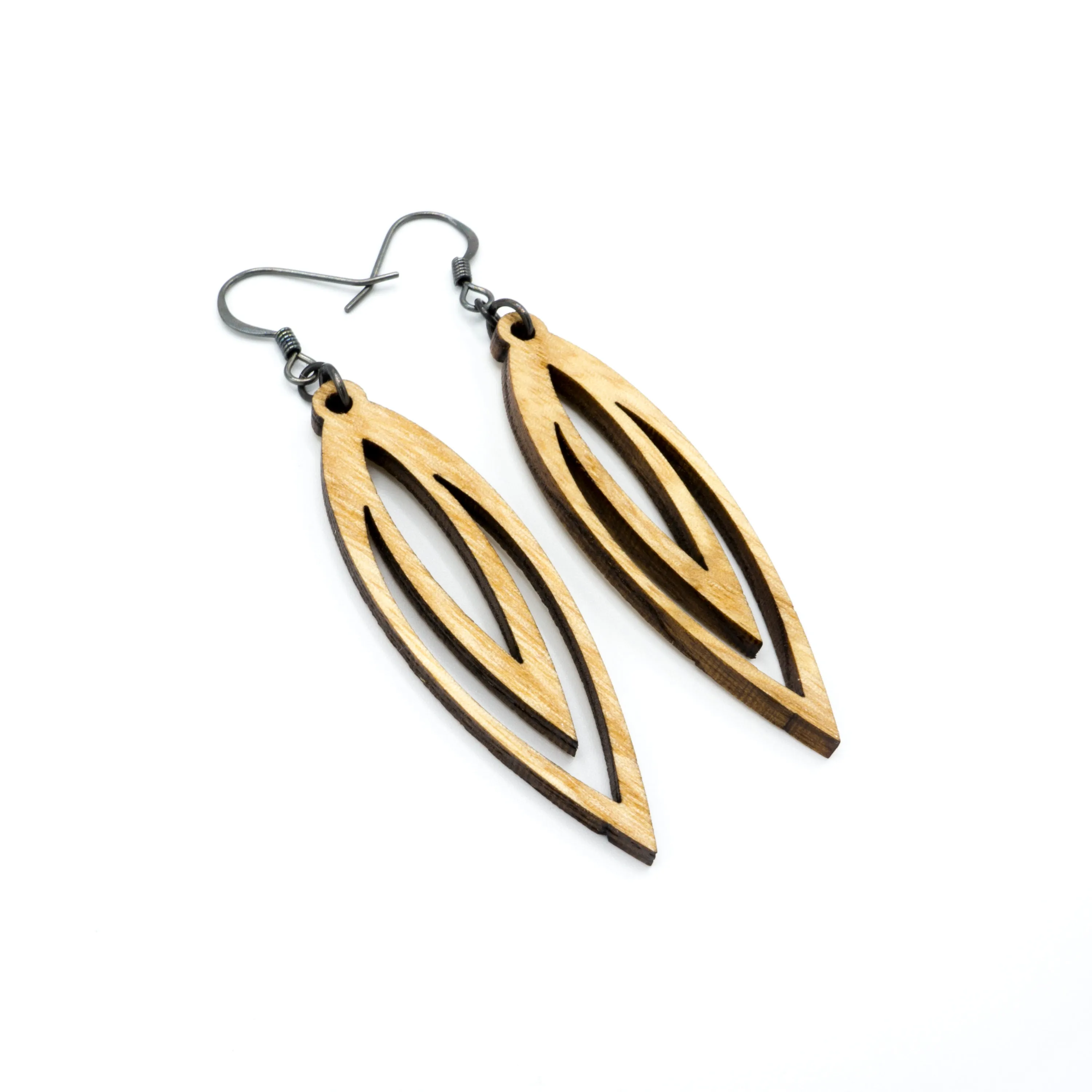 Totem 07 [S] // Wood Earrings - Ash