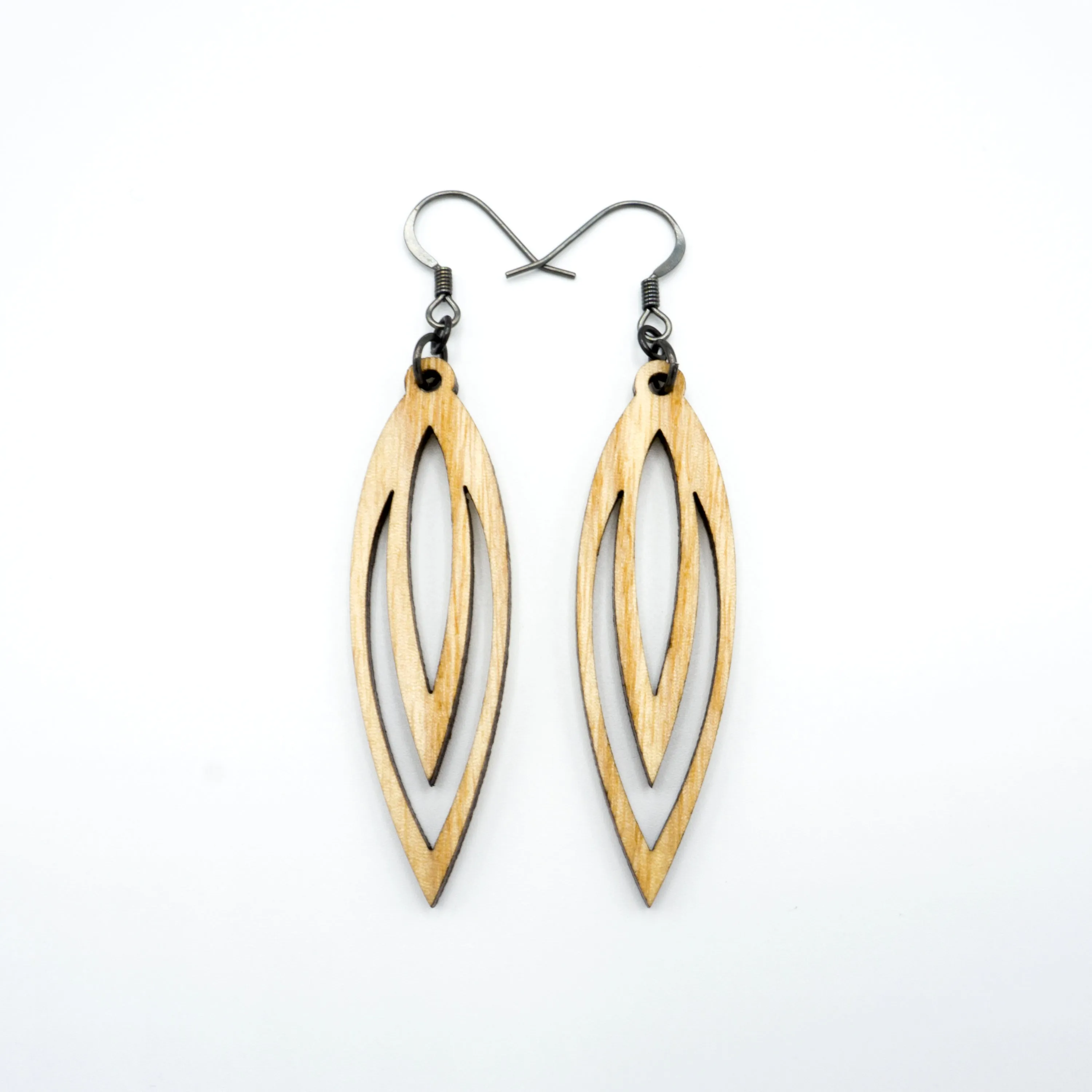 Totem 07 [S] // Wood Earrings - Ash
