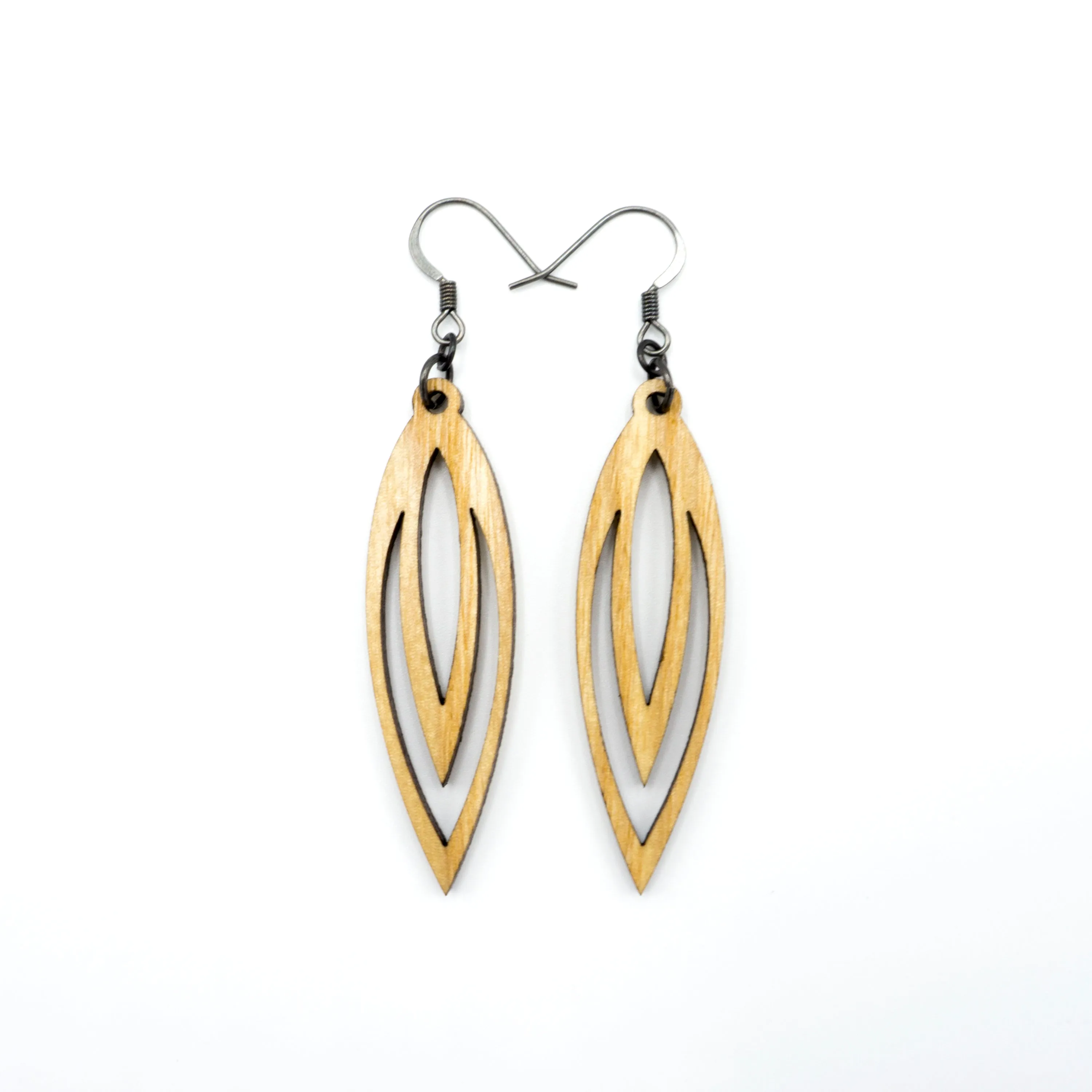 Totem 07 [S] // Wood Earrings - Ash