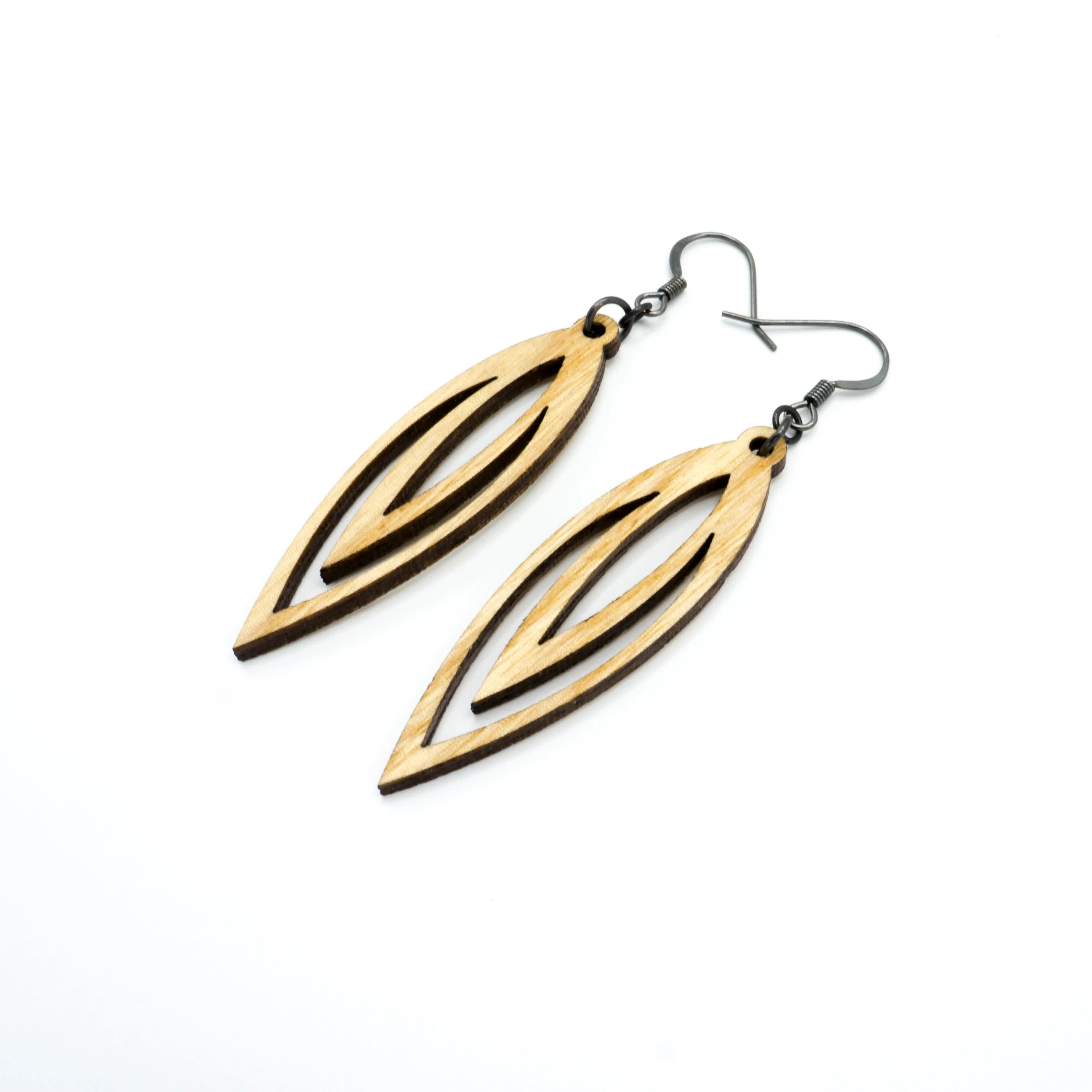 Totem 07 [S] // Wood Earrings - Ash